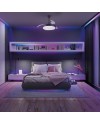 ***OFER/DES*** SIBERIA * PLAFÓN / VENTILADOR - NEGRO D43